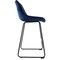 Elama 2 Piece Velvet Stripe Stitch Bar Chair in Royal Blue with Metal Legs ELM-222-1-BLU - alternate 8