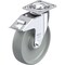 Blickle Swivel Plate Caster, Gray Nylon, 8", Brake, Overall Height: 9.45" LEH-POG 200K-14-FI - alternate 1