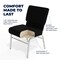 Flash Furniture Fabric Church Chair, Black XU-CH0221-BK-SV-BAS-GG - alternate 10