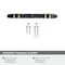 Amerock Carrione 3-3/4 inch 96mm Center-to-Center Marble Black/Champagne Bronze Cabinet Pull BP36648MBKCZ - alternate 3