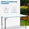Enduro 4 ft Folding Banquet Table - Adjustable Height, Portable Indoor/Outdoor, 48 in x 24 in, White 606548 - alternate 6