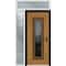Vdomdoors Steel Door Ballucio 6644 Natural Oak Side and Top Exterior Window Sidelite Entry Door Painted W36+1 BALLUCIO6644EXD-OAKW-W36+12xH80+16-LH-I - alternate 1