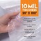 Xpose Safety Tarp, 20 ft x 100 ft, 10 Mil, White, Polyethylene C-1020-X - alternate 5