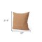 Homeroots 22" Rust Linen Throw Pillow Cover with Texture 608214 - alternate 5