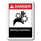 Signmission Danger Sign-Moving Machinery 7inx10in Plastic Sign ansi osha, 10" H, ANSI-710DS Moving Machinery ANSI-710DS Moving Machinery - alternate 6