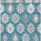 Homeroots 3' X 5' Teal Blue Ivory And Gray Southwestern Washable Indoor Outdoor Area Rug 615176 - alternate 9
