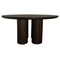 Homeroots 63" Dark Brown Solid Wood Round Top Dining Table 611871 - alternate 9