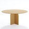 Homeroots 58" Beige Solid Wood Pedestal Base Round Top Dining Table 712172 - alternate 6