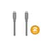 Monoprice USB4 Gen 2 Silicone Cable 6ft Gray, 2PK 48851 - alternate 1