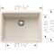 Blanco Precis 24" Single Bowl, Soft White 527402 - alternate 5