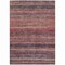 Homeroots 9' X 12' Rust And Blush Striped Washable Indoor Outdoor Area Rug 615852 - alternate 9