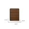 Homeroots 35" Walnut Solid Wood Five Drawer Chest 473076 - alternate 5