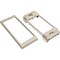 Legrand Raceway Twin Cover Device Bracket, CableSmart 40N2 Series, 2 3/16 in W, 3/4 in H, 5 1/4 in L, White 40N2F31WH - alternate 1