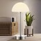 Jonathan Y Xavier 12.5" Modern Minimalist Iron Rechargeable Integrated Portable LED Table Lamp, Nickel/White JYL7109A - alternate 12