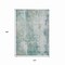 Homeroots 10' X 14' Turquoise And Ivory Abstract Washable Indoor Outdoor Area Rug 616207 - alternate 8