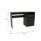 Homeroots 47" Black Computer Desk With Three Drawers 403805 - alternate 5