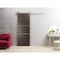 Sartodoors Sturdy Barn Door with Hardware, Planum 0110 Chocolate Ash and Aluminum Strips, 6.6FT Rail Hangers H PLANUM0110BD-S-CA-18 - alternate 1