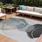 Homeroots 10' X 14' Ivory And Gray Abstract Washable Indoor Outdoor Area Rug 630956 - alternate 1