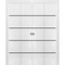 Sartodoors Sliding Closet Double Bi-fold Doors, Planum 0015 White Silk and Aluminum Strips, Sturdy Tracks Mold PLANUM0015DBF-WS-96 x 96 (4* 24x96) - alternate 1