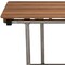Homeroots 18" X 34" Brown Teak Wall Mount Rectangular Shower Bench With Legs 549361 - alternate 5