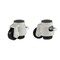 Foot Master Leveling Caster, Rachet, 75 mm Nylon Wheel, M16x2.0P Stem, Swivel, 750 kg Cap, NBR Foot Pad, Ivory GDR-100-S-NYN - alternate 1