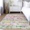 Homeroots 8' X 10' Green Ivory And Purple Striped Washable Indoor Outdoor Area Rug 589185 - alternate 8