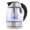 Megachef 1.8Lt. Glass Body and Stainless Steel Electric Tea Kettle with Tea Infuser MG-LT1751 - alternate 1