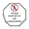 Signmission Please Keep Off of The Landscaping, 18 Inch X 18 Inch, Vinyl Decal OC-D-18-127 - alternate 1