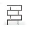 Homeroots 67" Grey Elm and Chrome Four Tier Zig Zag Bookcase 482699 - alternate 8