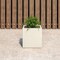 Leisuremod Fern Fiberstone & MGO Clay Square Fern Planter - Weather Resistant, Indoor/Outdoor with Drainage FLP9W - alternate 8