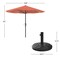 Pure Garden 9-Foot Outdoor Patio Umbrella with Base, Orange 50-101-TCB - alternate 6