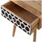 Homeroots 22" Black White And Brown Solid Wood Geometric Bone Inlay One Drawer Nightstand 651519 - alternate 9