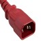 Sanoxy 6ft 14 AWG 15A 250V Power Cord IEC320 C14 to IEC320 C15, Red SNX-CBL-LDR-PW133-7206 - alternate 2