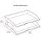 Acrimet Facility 2 Tier Letter Tray Side Load Letter Size Desktop File Organizer Plastic Solid Green 253.VO - alternate 5