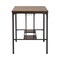 Baxton Studio Vintner Industrial Brown and Black Pub Table with Built-In Wine Cage 256-5386-5387-ZORO - alternate 9