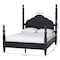Baxton Studio Martino Four-Poster Platform Bed, Queen, Black 264-14391-ZORO - alternate 9