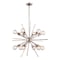 Vaxcel Estelle 12-Light 27.5 in W Polished Nickel Mid-Century Modern Sputnik Pendant Ceiling Fixture P0196R - alternate 1