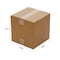 Zoro Select 12 in x 12 in x 12 in Shipping Box, Kraft, Corrugate, Single Wall, 200 lb 55NM44 - alternate 2