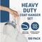 Lifemaster Velvet Non-Slip Hangers, Heavy Duty, 360 Deg Swivel Hook, Space-Saving, Black, 100PK LMGR100Y - alternate 8