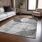 Homeroots 9' X 12' Gray And Charcoal Geometric Washable Indoor Outdoor Area Rug 604915 - alternate 8