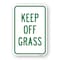 Signmission Keep Off Grass, Heavy-Gauge Aluminum Rust Proof Parking Sign, 18" H, A-1824-25128 A-1824-25128 - alternate 1
