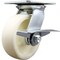 Service Caster 6 Inch Heavy Duty Nylon Caster with Ball Bearing and Brake SCC-35S620-NYB-SLB - alternate 1