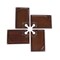 Picnic Time Family Of Brands Rectangle Wine Appetizer Plate Set of 4, Stained Parawood 875-04-505-000-0 - alternate 8