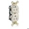 Leviton Straight Blade Receptacle, 5-15R, 15 A, 125V AC, Self-Grounded MRI15-T - alternate 1