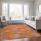 Homeroots 10' X 14' Orange Silver And Peach Polka Dot Washable Indoor Outdoor Area Rug 614688 - alternate 9
