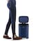 Happimess Connor Rectangular 13.2-Gallon Trash Can with Soft-Close Lid and FREE Mini Trash Can, Denim Blue HPM1006J - alternate 10