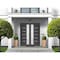Vdomdoors Front Exterior Prehung Metal-Plastic Double Doors / MANUX 8088 Antracite / Office Commercial and Re MANUX8088DEXD-ANT-LH-W72xH80 - alternate 3