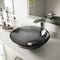 Vigo Giovanni Sheer Black Glass 17 in. L x 17 in. W x 6 in. H Round Vessel Bathroom Sink VG07042 - alternate 7