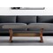 Homeroots 26" Gray And Brown Concrete And Solid Wood Coffee Table 520651 - alternate 6