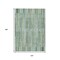 Homeroots 10' X 14' Artichoke Green And Teal Blue Striped Washable Indoor Outdoor Area Rug 631526 - alternate 9